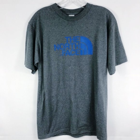 The North Face Other - SOLD The North Face Gray Blue Logo Spell Out Shirt